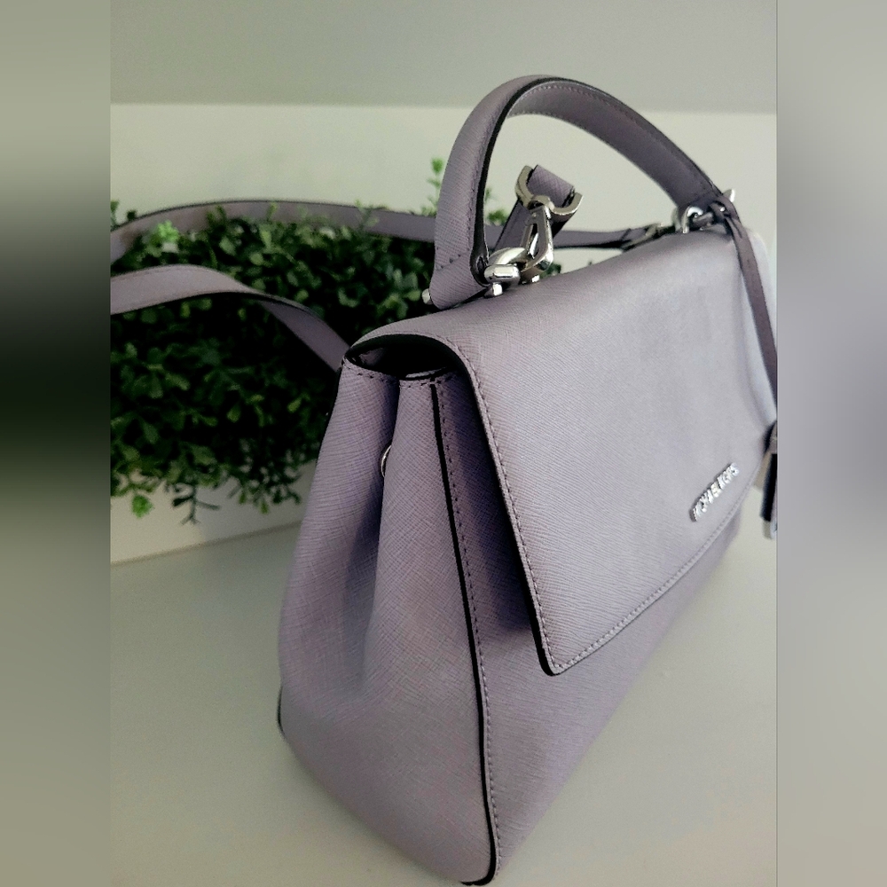 Perfect for 2026 a beautiful Michael Kors Lavender Satchel - Picture 2 of 12